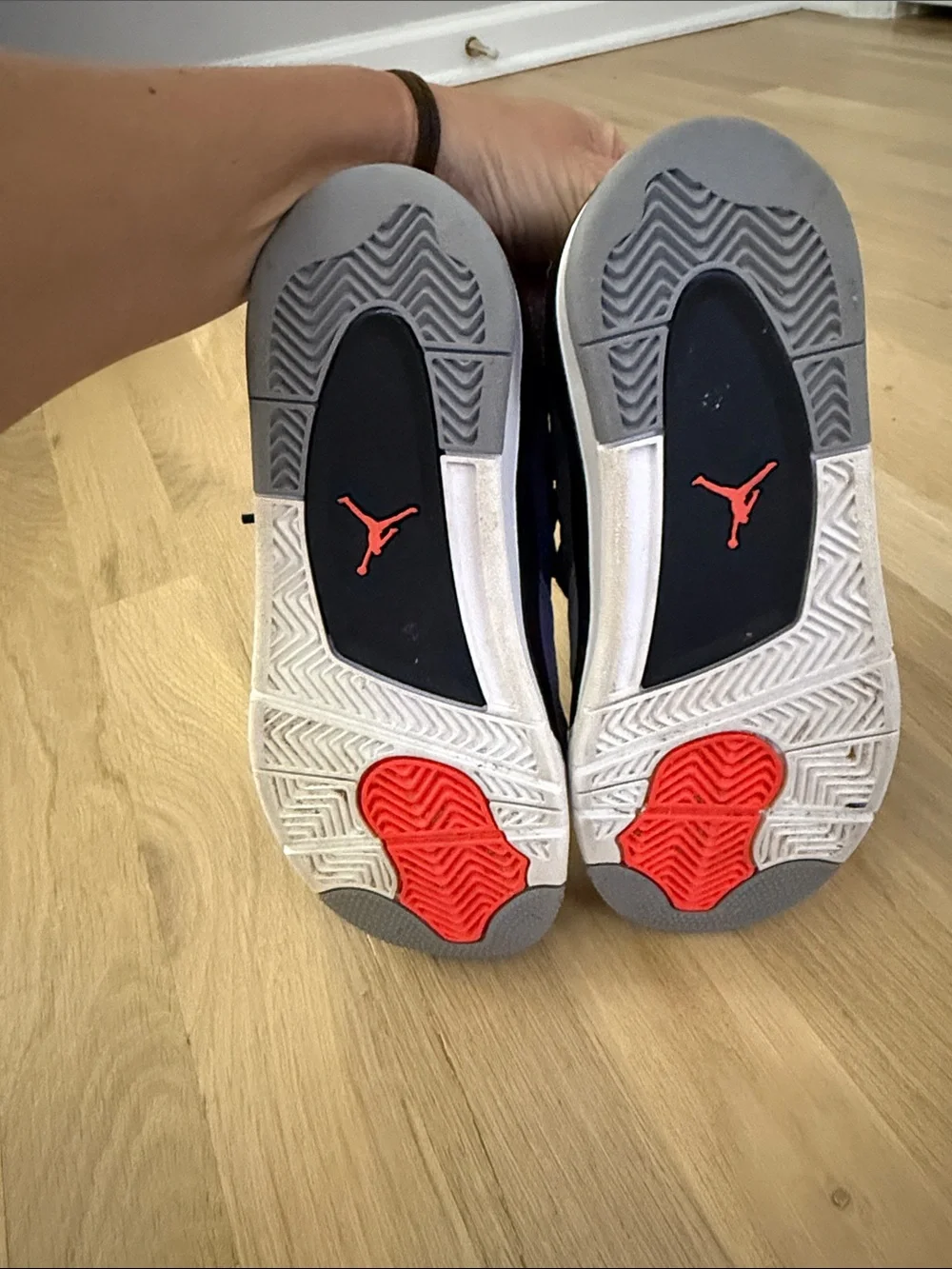 Jordan Kids Sneakers in Gray and Coral